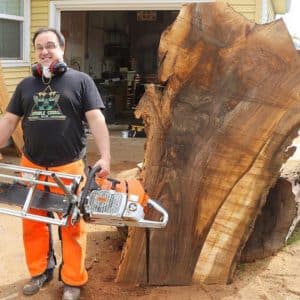 A Happy man with his granberg equipment.